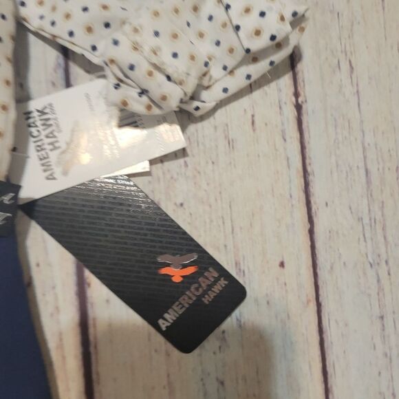 American Hawk 2 piece Polka Dot Baby Boy Bodysuit with Navy Pants 6 To 9 Mths - Picture 4 of 8